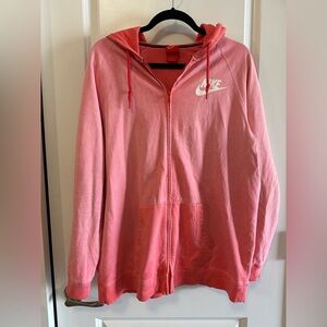 Nike Pink Zip-Up Hoodie